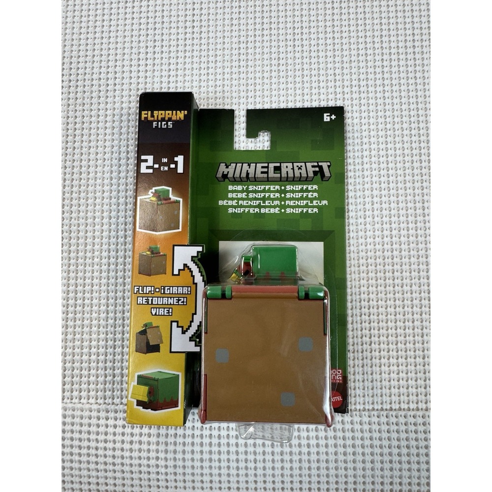 Mattel Minecraft Flippin Figs Baby Sniffer 2in1 Action Figure HTL43 New Sealed